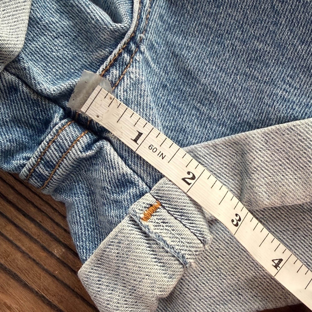 Y2K VINTAGE 1990’S 954 ORANG TAB  LEVI’S HEMMED SHORTS - Picture 5 of 6